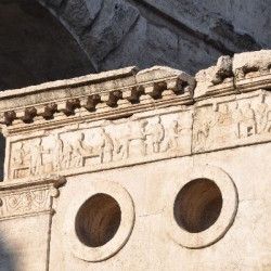 Rome, Tomb of Eurysaces from the south, relief