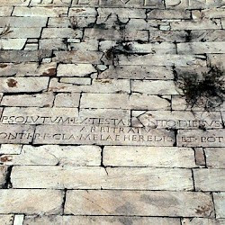 Rome, Pyramid of Cestius, Inscription