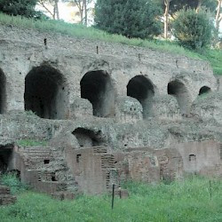 Rome, Temple of Elagabal, Eastern terrace wall