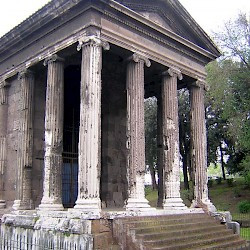 Rome, Temple of Portunus, seen from the northeast