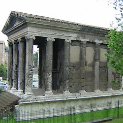 Rome, Temple of Portunus, seen from the west