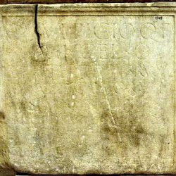 Rome, Tre Fontane, Epitaph of Quintus Sulpicius Celsus