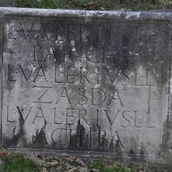 Rome, Via Appia, Tonbstone of three Jewish freedmen