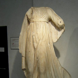 Rome, Via Appia, Villa of the Quintilii, Statue of a lady