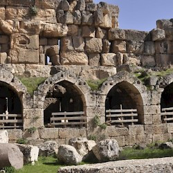 Baalbek, temple of Jupiter, Hexagonal Court