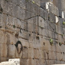 Baalbek, Temple of Jupiter, Shrine, Southern terrace wall