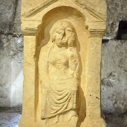 Baalbek, Temple of Venus, Relief of a mourning woman