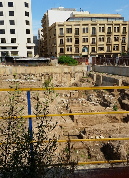 Beirut, Excavation of a Roman city gate (Riad al-Solh Square)