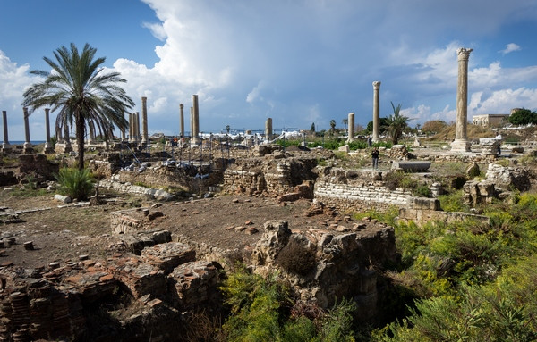 Tyre, City, Baths from the northeast