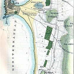 Tyre, City, Baedeker map