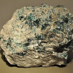 A big lump, containing some inhomogenuous pieces of ancient glass