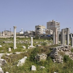Tyre, City, Octagonal building, Surrounding portico, seen from the south