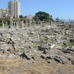 Tyre, City, Octagonal building from the northwest