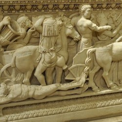 Tyre, Sarcophagus of Achilles: the Corpse of Hector.