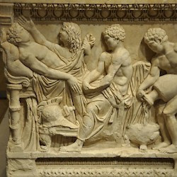 Tyre, Sarcophagus of Achilles: Washing the Body of Patroclus