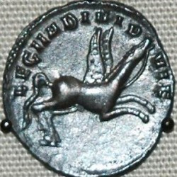 II Adiutrix' pegasus on a coin of Gallienus