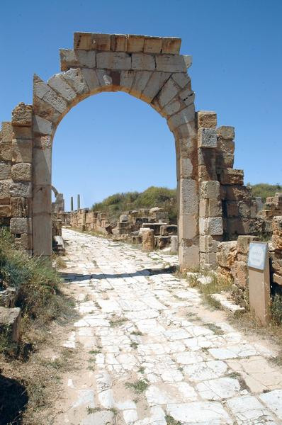 Arch ofLepcis Magna, Arch of Tiberius