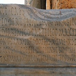 Lepcis Magna, Hadrianic Baths, Inscription IRT 393