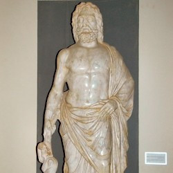 Lepcis Magna, Hadrianic Baths, Frigidarium, Statue of Asclepius