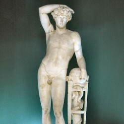 Lepcis Magna, Hadrianic Baths,  Statue of Antinous