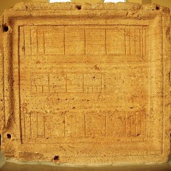 Lepcis Magna, Macellum, table with Punic and Roman measures