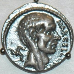 Portrait of Marcellus on a coin minted by one of his descendants
