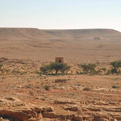 Wadi Nefud and mausoleum of Qasr Banat