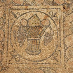 Taucheira, Palace Church, mosaic, fruits