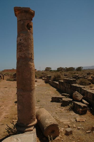 Column in the East Basilica