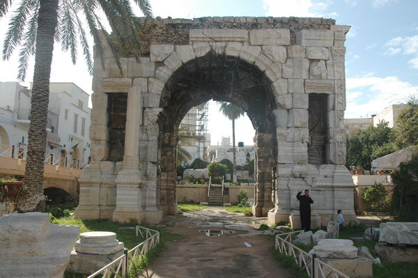 Oea, Arch of Marcus Aurelius, from the northeast