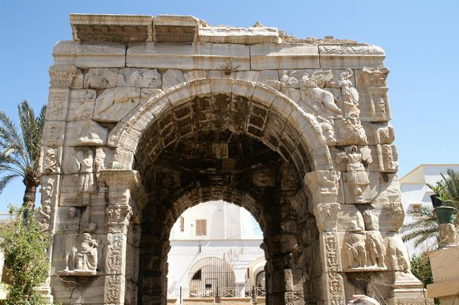 Oea, Arch of Marcus Aurelius, from the northwest