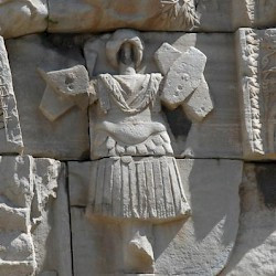 Oea, Arch of Marcus Aurelius, northwest, trophee