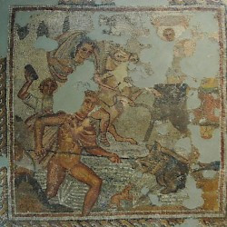 Villa of the Nile Mosaic, Hunting scene