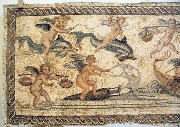 Villa of the Nile Mosaic, first mosaic