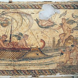 Villa of the Nile Mosaic, first mosaic