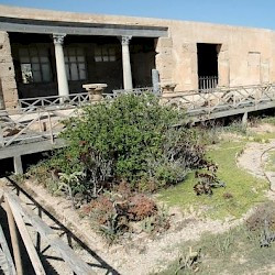 Villa Selene, Peristyle and entrance to the summer triclinium