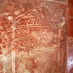 Villa Selene, Atrium, wall painting of birds and cages