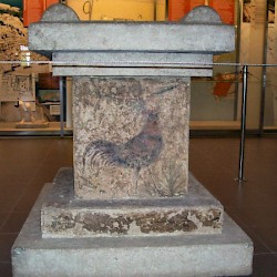Emporiae, House 2B, altar with themes from the cult of Asclepius