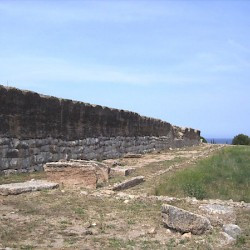 Emporiae, Roman town, wall