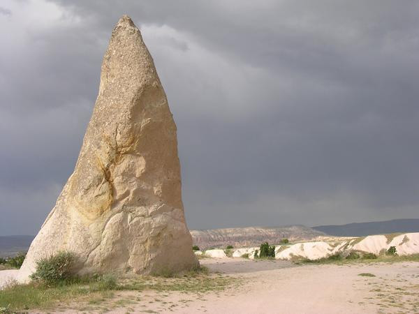 One of the bizarre Cappadocian rocks