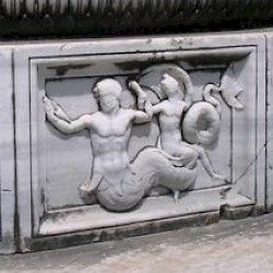 Didyma, Temple of Apollo, column base with aquatic creatures