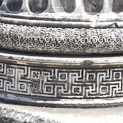 Didyma, Temple of Apollo, entrance, column base