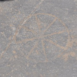 Didyma, Temple of Apollo, game cut in the floor