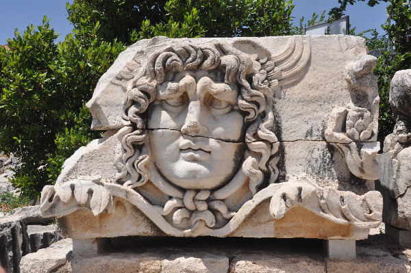 Didyma, Temple of Apollo, gorgon's head