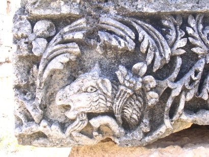 Diocaesarea, temple of Zeus, decoration: a sheep (1)