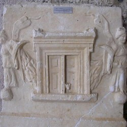 Side, Sarcophagus with a relief of a cat