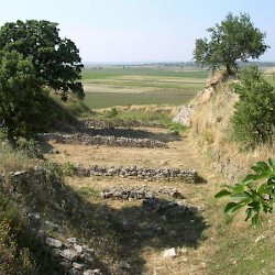 Troy I, Houses in the Schliemann Trench