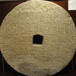Vienna, Burial inscription of an officer of the Tenth Legion Gemina, later used in a mill.
