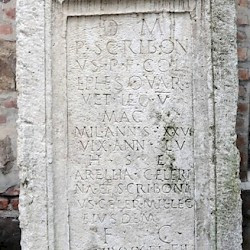 Oescus, Tombstone of P. Scribonus of V Macedonica