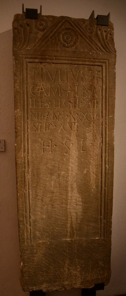 Strasbourg-Koeningshoffen, Tombstone of Julius of II Augusta